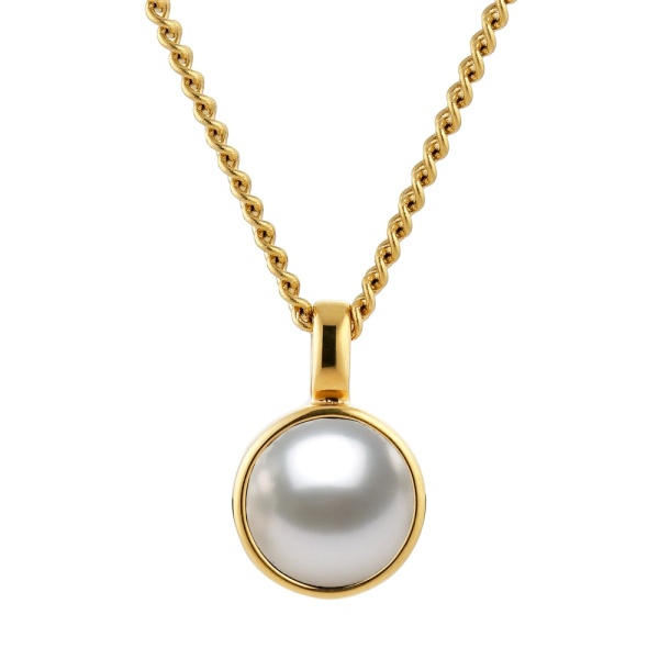 Dyrberg Kern Ette Gold Necklace - White Pearl